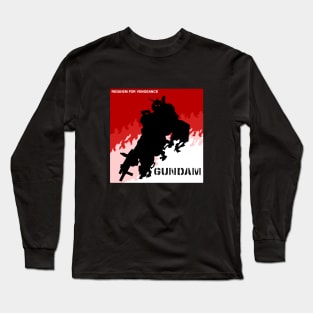 Gundam Requiem For Vengeance Silhouette Long Sleeve T-Shirt
